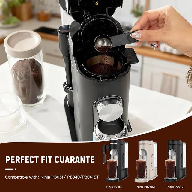 Alt view image 2 of 7 - Coffee Filter for Ninja PB051, PB040, PB041ST | Permanent, Stainless Steel Mesh, Dishwasher Safe, Eco-Friendly