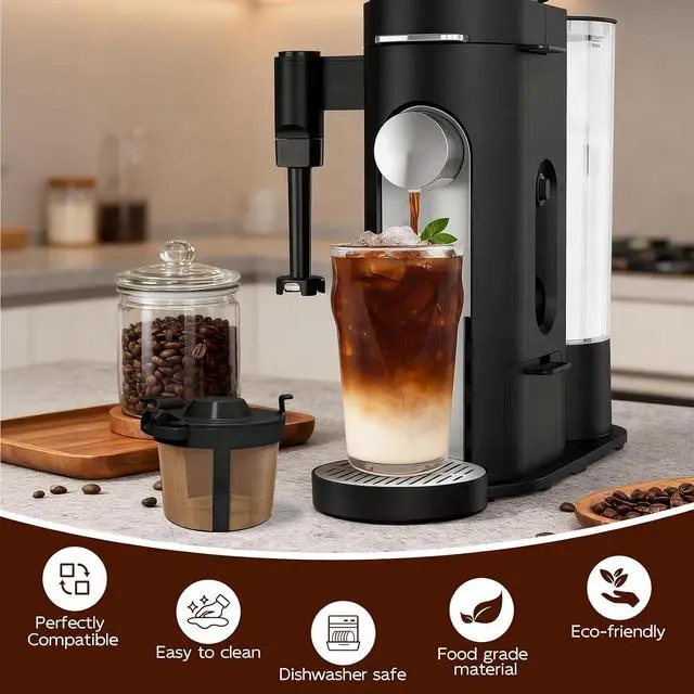Alt view image 4 of 7 - Coffee Filter for Ninja PB051, PB040, PB041ST | Permanent, Stainless Steel Mesh, Dishwasher Safe, Eco-Friendly