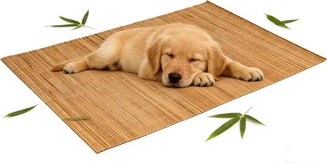 Alt view image 3 of 7 - Dining Table Placemat, Heat-Resistant Place Mat Stain Resistant Anti-Skid Washable Bamboo Table Mat Placemat Kitchen Table mat