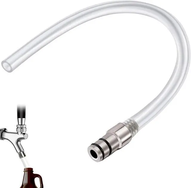 Main image of Growler Filler Tube Hose for Standard Beer Faucets Beer Keg Beer Tap | Growler Filler Hose Growler Filling Tube for Homebrew Wine Making Beer Brewing