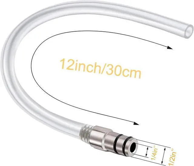 Alt view image 2 of 7 - Growler Filler Tube Hose for Standard Beer Faucets Beer Keg Beer Tap | Growler Filler Hose Growler Filling Tube for Homebrew Wine Making Beer Brewing