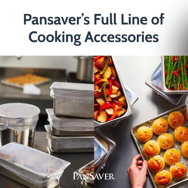 Alt view image 7 of 7 - PanSaver Cooking Liners - Disposable Electric Roasting Pan Liners for Instant Cleanup with No Scrubbing - Clear, 2 Count