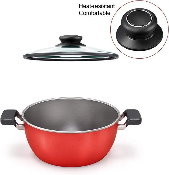 Alt view image 3 of 6 - Patelai 4 Pieces Universal Pot Lid Top Replacement Knob Pot Cover Knob Pan Lid Holding Handle Universal Kitchen Bakelite Top Replacement for Saucepan Casserole