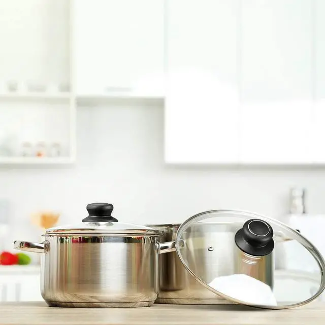 Alt view image 5 of 6 - Patelai 4 Pieces Universal Pot Lid Top Replacement Knob Pot Cover Knob Pan Lid Holding Handle Universal Kitchen Bakelite Top Replacement for Saucepan Casserole