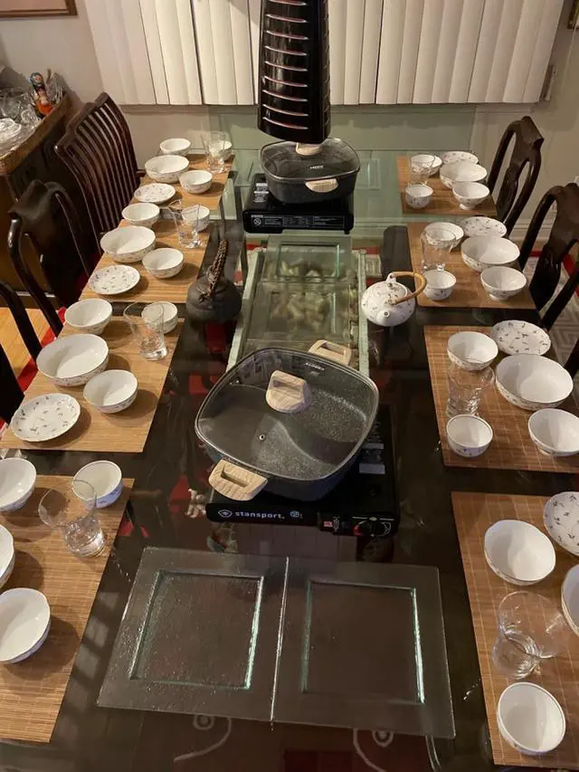 Alt view image 7 of 7 - Dining Table Placemat, Heat-Resistant Place Mat Stain Resistant Anti-Skid Washable Bamboo Table Mat Placemat Kitchen Table mat