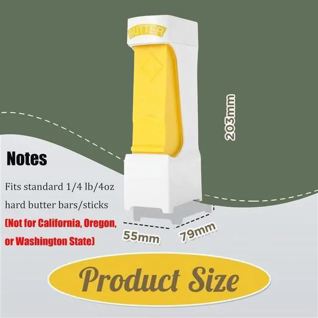 Alt view image 2 of 6 - Stick Butter Cutter Slicer Butter Slicer Dispenser Toast Shredder Chocolate Kitchen Tools To Keep Butter Stick Fresh
