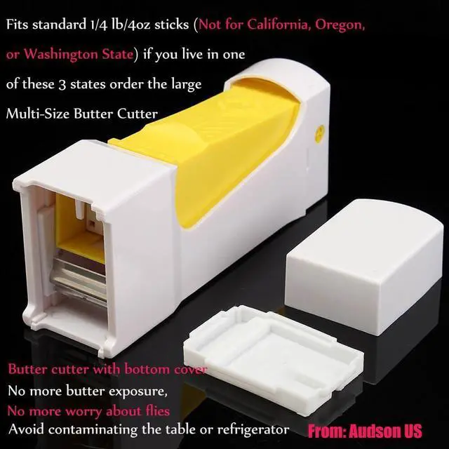 Alt view image 3 of 6 - Stick Butter Cutter Slicer Butter Slicer Dispenser Toast Shredder Chocolate Kitchen Tools To Keep Butter Stick Fresh