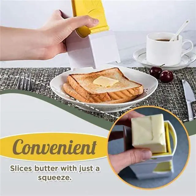 Alt view image 4 of 6 - Stick Butter Cutter Slicer Butter Slicer Dispenser Toast Shredder Chocolate Kitchen Tools To Keep Butter Stick Fresh