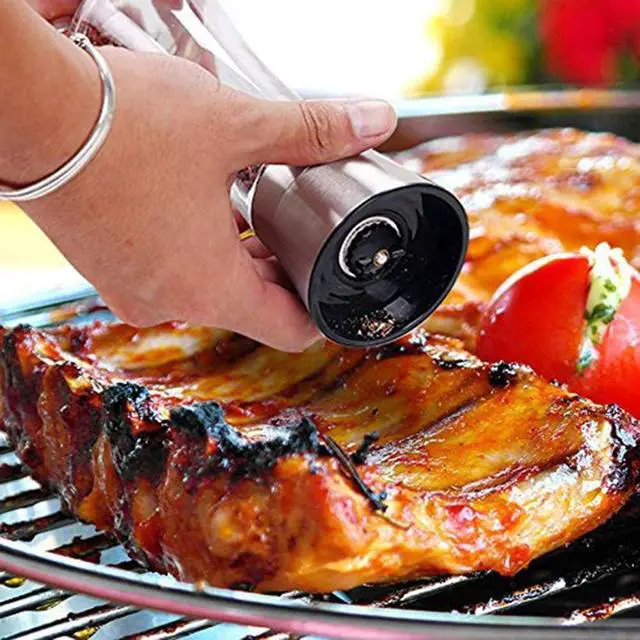 Alt view image 7 of 7 - Ebaco Original Stainless Steel Salt or Pepper Grinder - Top Spice Mill with Ceramic Blades, Brushed Stainless Steel and Adjustable Coarseness By Pepper Grinder Single Package