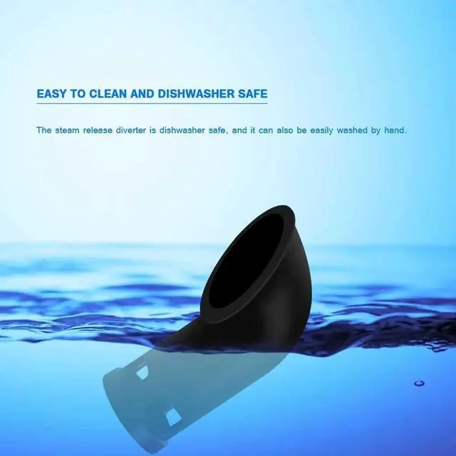 Alt view image 6 of 7 - Steam Release Diverter for Instant Pot, Silicone Steam Diverter Compatible With IP LUX, DUO, DUO Plus, SV, Evo, Ninja Foodi, Crockpot, Power Cooker XL, 3 6 8 Qt IP (Fit DUO/Smart)
