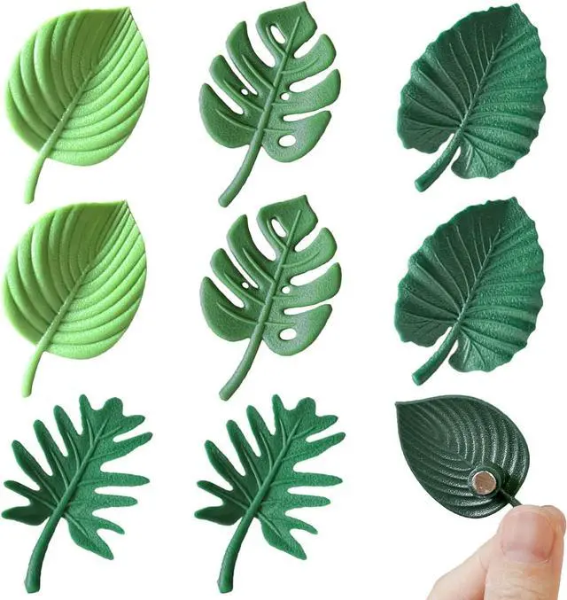 Main image of Plant Fridge Magnets,8 Pcs Mini Tropical Leaves Refrigerator Magnets Cute Magnets for Locker Fridge Home Office Decor, 3D Monstera Plant Refrigerator Magnets (Plant)