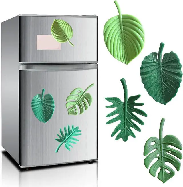 Alt view image 6 of 7 - Plant Fridge Magnets,8 Pcs Mini Tropical Leaves Refrigerator Magnets Cute Magnets for Locker Fridge Home Office Decor, 3D Monstera Plant Refrigerator Magnets (Plant)
