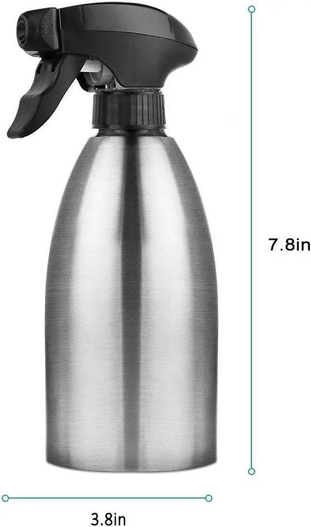Alt view image 7 of 7 - Accmor Olive Oil Sprayer, Vinegar Sprayer Dispenser, Safety Exquisitely Stainless Steel Container Seasoning Kitchenware Tools for BBQ, Cooking, Frying and Grilling (17oz (500ML))