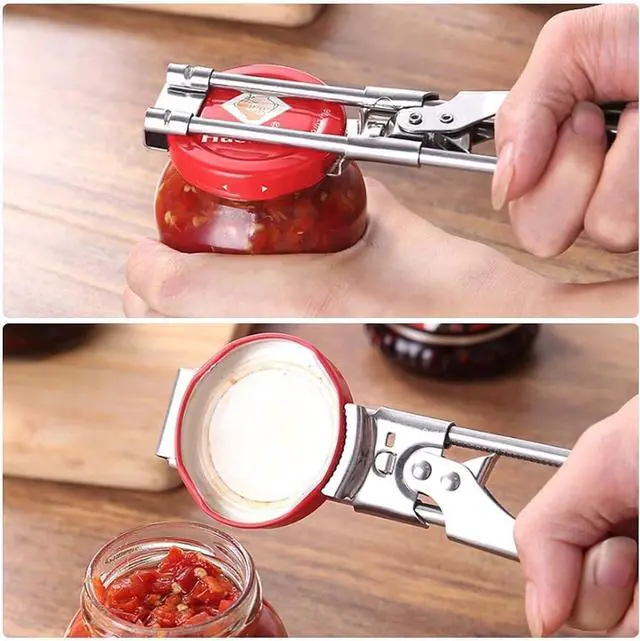 Alt view image 7 of 7 - Master Jar & Bottle Opener,Adjustable Multifunctional Stainless Steel Can Opener Jar Lid Gripper,Manual,Kitchen AccessoriesSilver