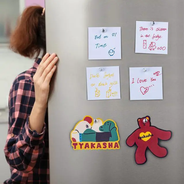 Alt view image 6 of 7 - 66PCS Magnetic Push Pin Magnet, Fridge Magnet Magnetic Thumb Tacks for Kitchen, Refrigerator, Office, School, Whiteboard.Magnets for Whiteboard