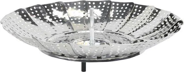 Alt view image 5 of 7 - Chef Craft Classic Steamer Basket, 6 inch Diameter 9.5 inch Expanded, Stainless Steel