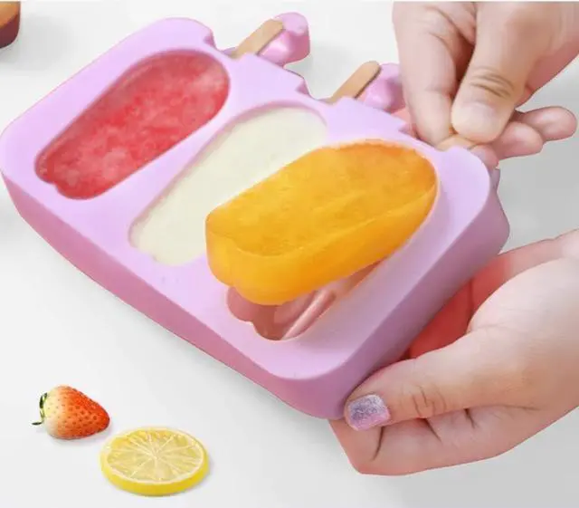 Alt view image 5 of 5 - Cute Foot Popsicle Molds,Silicone Footprint Ice Pop Molds (Foot) | Homemade Popsicle Silicone Mold with 100pcs Popsicle Sticks Reusable Easy Release Ice Pop Maker