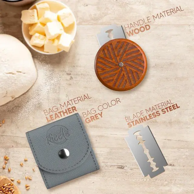 Alt view image 4 of 6 - RICCLE UFO Bread Lame, Sourdough Scoring Tool, 15 Blades with Storage Cover
