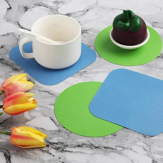Alt view image 3 of 7 - LUTER 4pcs Jar Opener Gripper Pad for Seniors with Weak Hands, Rubber | Multi-function Silicone Bottle Opener Lid Cap Rubber Gripper Pads Kitchen Coasters Gadgets, Light Blue, Green