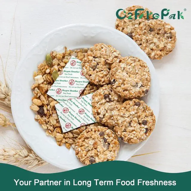 Alt view image 4 of 6 - O2frepak 200CC(100Packets) Food Grade Oxygen Absorbers Packets Food Storage | Oxygen Absorbers For Food Storage,With Oxygen Indicator In Vacuum Bag