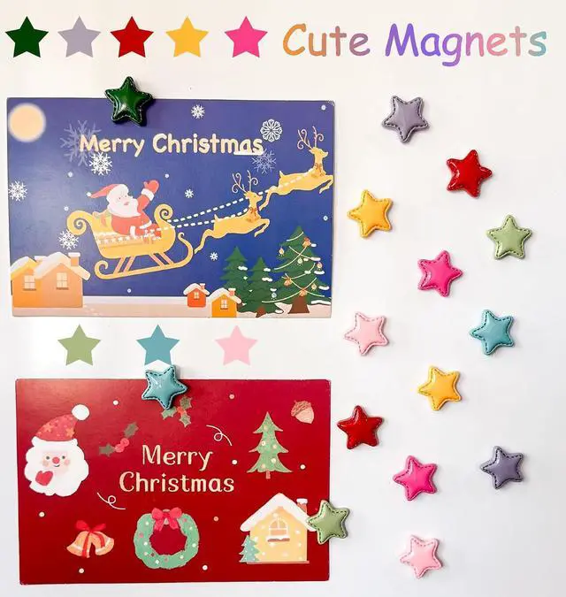 Alt view image 2 of 7 - KEYDUACU Cute Fridge Magnets,Colorful Strong Star Magnets Refrigerator | Colorful 3D Craft Decor Magnet,Fun Strong Fridge Magnets for Kitchen,Office Whiteboard, Cabinet and Locker