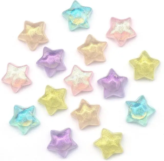 Main image of KEYDUACU Cute Fridge Magnets,Colorful Strong Star Magnets Refrigerator | 15Pcs Shiny Colorful 3D Craft Decor Magnet,Fun Strong Fridge Magnets for Kitchen,Office Whiteboard, Cabinet and Locker