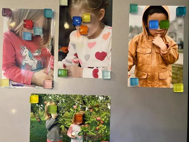 Alt view image 4 of 5 - Mymazn Refrigerator Magnets for Fridge Cute Magnets Colorful Magnets Glass Decorative Whiteboard Magnet Office Kitchen Locker 24 Color
