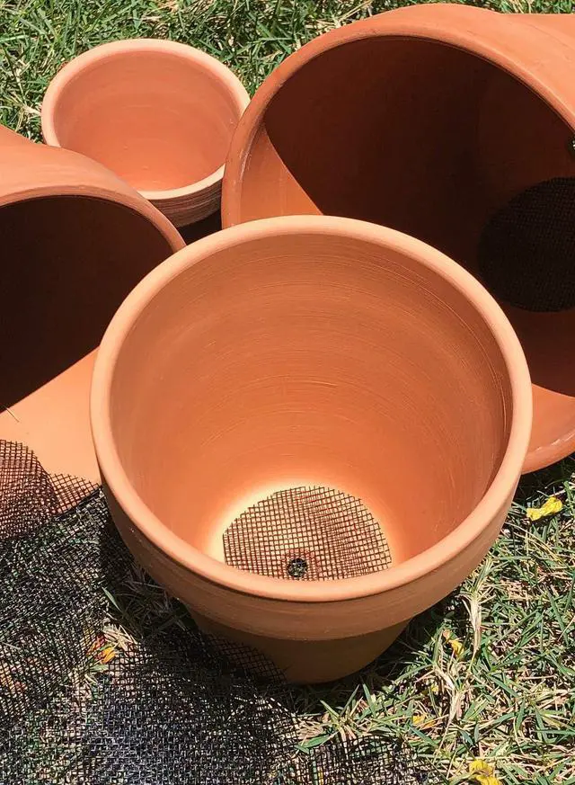 Alt view image 6 of 7 - LE TAUCI Plant Pot Hole Mesh Pads, 2-Inch Round Flower Pot Drainage Covers, Prevent Soil Loss, Durable Reusable, Bonsai Bottom Grid Mat, Gardening Essentials, 50-Pack