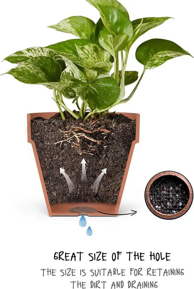 Alt view image 7 of 7 - LE TAUCI Plant Pot Hole Mesh Pads, 2-Inch Round Flower Pot Drainage Covers, Prevent Soil Loss, Durable Reusable, Bonsai Bottom Grid Mat, Gardening Essentials, 50-Pack
