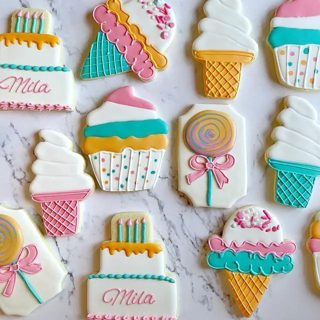 Alt view image 4 of 7 - Ice Cream Cookie Cutters, Summer Ice Cream Cone Cookie Cake Mold Bakery Supplies, Stainless Steel Metal Molds Cutters for Making Biscuits
