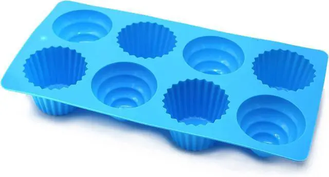 Alt view image 3 of 7 - X-Haibei Great Ice Cream Cone Cupcake Soap Pan Bakeware 8-cavity Tray