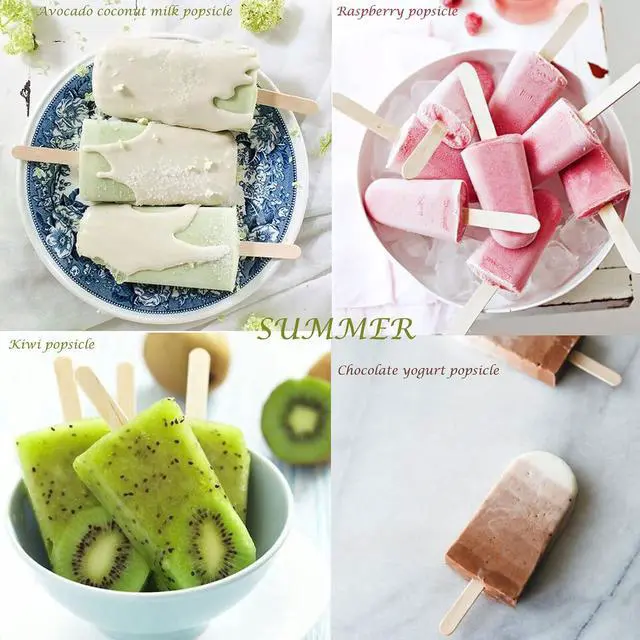 Alt view image 7 of 7 - 6 Pieces Silicone Popsicle Molds,Easy-Release Bpa-Free,Ice Pop Mold Ice Cream Molds For Kids,With 50 Pcs Popsicle Sticks+Cleaning Brush(Red)