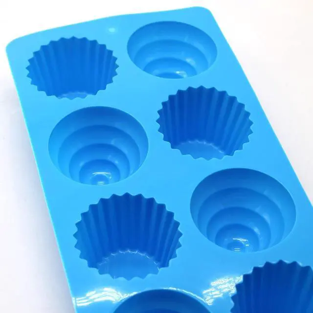 Alt view image 4 of 7 - X-Haibei Great Ice Cream Cone Cupcake Soap Pan Bakeware 8-cavity Tray