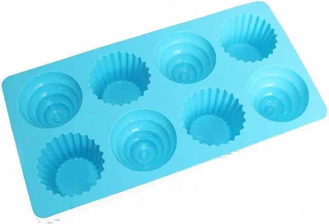 Alt view image 6 of 7 - X-Haibei Great Ice Cream Cone Cupcake Soap Pan Bakeware 8-cavity Tray