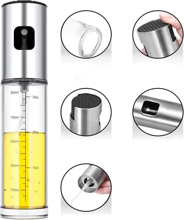 Alt view image 5 of 7 - NIKKIER Oil Sprayer for Cooking,100ml Olive Oil Spritzer,Oil Sprayer for Air Fryer, Salad,BBQ,Roasting