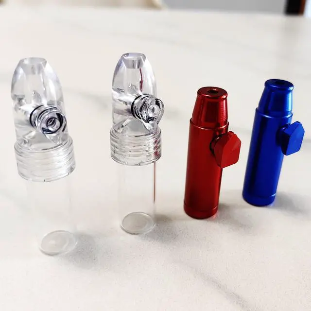 Alt view image 5 of 5 - 4 Pack Mini Pepper Shaker Premium Metal Spice Dispenser and Sweetener Portable Travel Storage (Anodized Aluminum) (Glass)