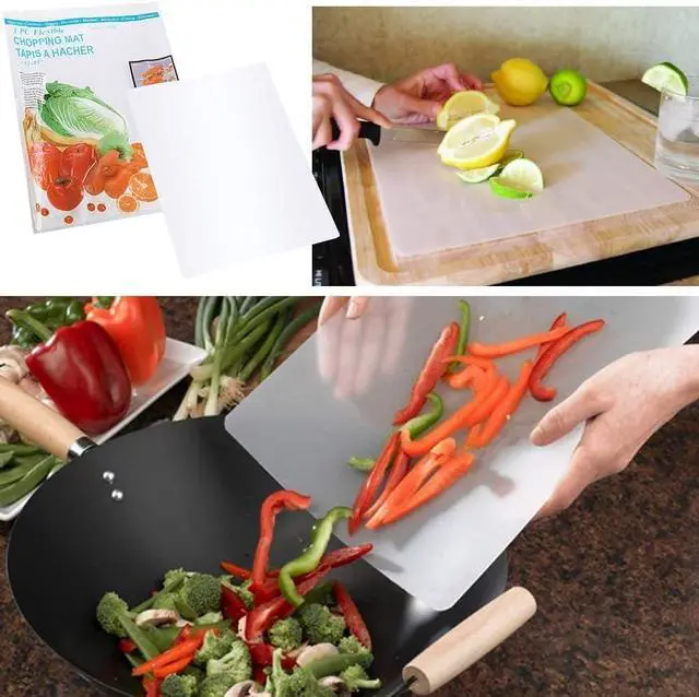 Main image of Flexible Plastic Kitchen Cutting Board Mats 12 Inch x 15 Inch (4pack)