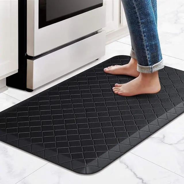 Main image of HappyTrends Kitchen Mats for Floor Cushioned Anti-Fatigue Kitchen Rugs | Thick,Soft and Waterproof Non-Slip Mats and Rugs Heavy Duty Ergonomic Comfort Rug for Floor,Office,Sink,Laundry