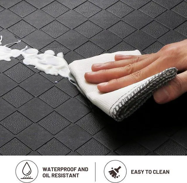 Alt view image 5 of 7 - HappyTrends Kitchen Mats for Floor Cushioned Anti-Fatigue Kitchen Rugs | Thick,Soft and Waterproof Non-Slip Mats and Rugs Heavy Duty Ergonomic Comfort Rug for Floor,Office,Sink,Laundry