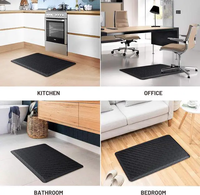Alt view image 7 of 7 - HappyTrends Kitchen Mats for Floor Cushioned Anti-Fatigue Kitchen Rugs | Thick,Soft and Waterproof Non-Slip Mats and Rugs Heavy Duty Ergonomic Comfort Rug for Floor,Office,Sink,Laundry