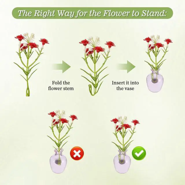 Alt view image 5 of 6 - 8 Pcs Mini Vase Magnets for Fridge, Cute Ceramic and Glass Fridge Magnets with Artificial Flowers, Tiny Flower Vase Refrigerator Magnets for Kitchen, Locker, Office, Whiteboard Decor