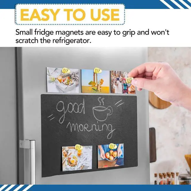Alt view image 6 of 7 - LOVIMAG Fridge Magnets 20Pcs, Magnet for Refrigerator Whiteboard, Gold | Small Strong Neodymium Metal Cute Push Pin for Classroom, Kitchen, Accessories Decorative, Office, Calendar