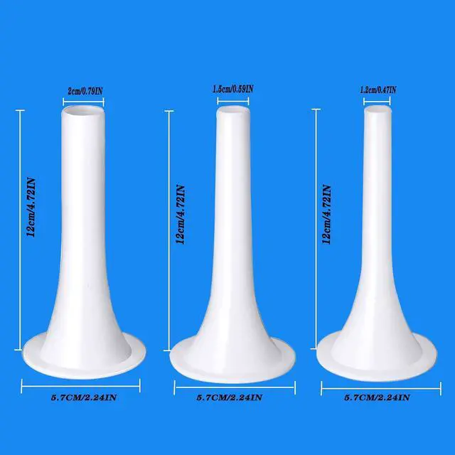 Alt view image 2 of 5 - Sausage Stuffer Tubes Sausage Stuffing Tools Plastic Funnels Attachment for Manual Sausage Stuffer3 Different Size