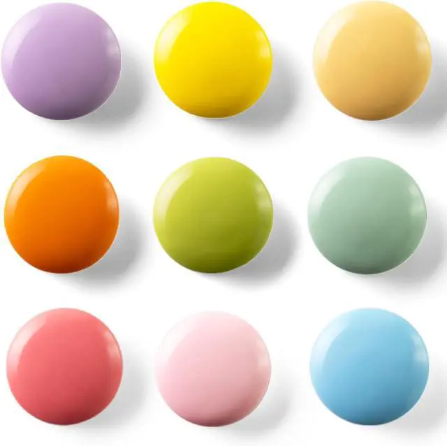 Main image of SUNURS 9 Pack Glossy Morandi Refrigerator Magnets Decorative Fridge Magnets | Glossy Finish; Flat-Back Design; Scratch-Free; Adult Decoration; Gift Box