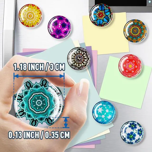 Alt view image 2 of 6 - FINDMAG 12 Pack Fridge Magnets, Refrigerator Magnets Decorative for Locker | Refrigerator Magnets for Whiteboard, Dry Erase, Kitchen, Cute Fridge Magnets, Fun Magnets for Classroom, Locker, Festival
