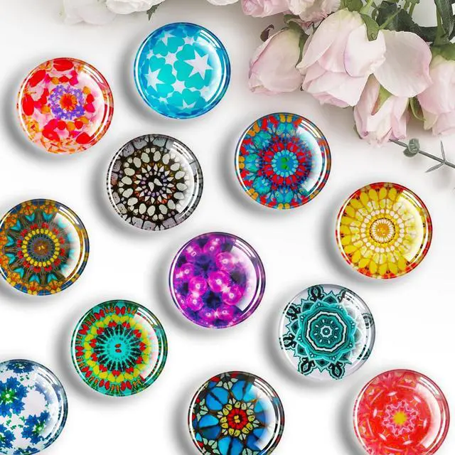 Alt view image 4 of 6 - FINDMAG 12 Pack Fridge Magnets, Refrigerator Magnets Decorative for Locker | Refrigerator Magnets for Whiteboard, Dry Erase, Kitchen, Cute Fridge Magnets, Fun Magnets for Classroom, Locker, Festival