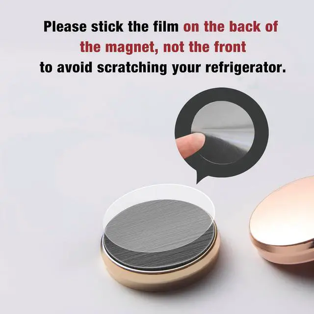 Alt view image 7 of 7 - 12 Pcs Strong Cool Goth Round Fridge Magnets,Small Heavy Duty Refrigerator,Magnets,for Whiteboard,Locker,Chalkboard,Office,Kitchen,Decorative Locker Magnets for Adults,Teachers(Glod)