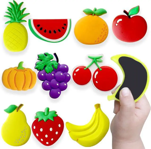 Main image of Refrigerator Magnets for Todders, Fruit Fridge Magnets for Babies Kids Gift