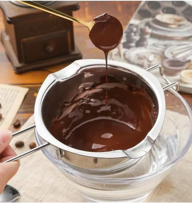 Alt view image 4 of 7 - 480ML Stainless Steel Double Boiler Universal Melting Pot for Melting Chocolate, Candy, Candle, Soap and Wax(304 Steel)