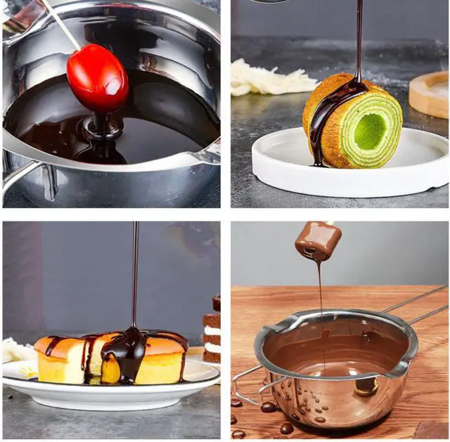 Alt view image 7 of 7 - 480ML Stainless Steel Double Boiler Universal Melting Pot for Melting Chocolate, Candy, Candle, Soap and Wax(304 Steel)